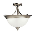 Kichler 3623NI Nickel Semi-Flush Mount image 1