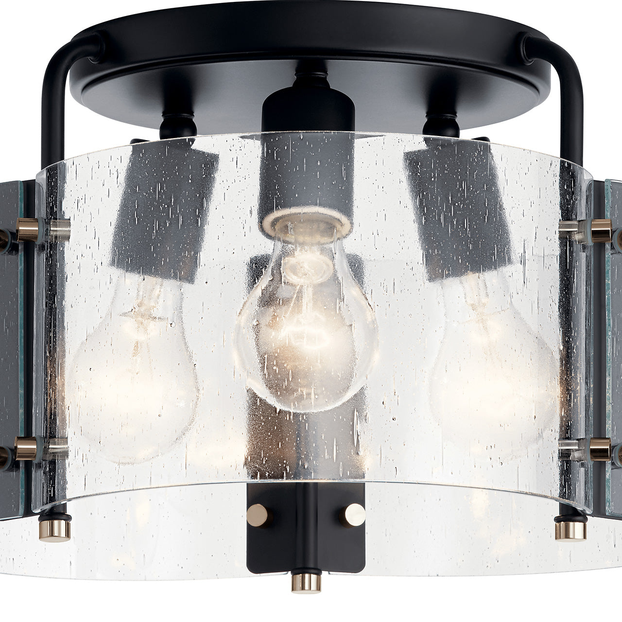 Kichler 42954BK Black Semi-Flush Mount image 2