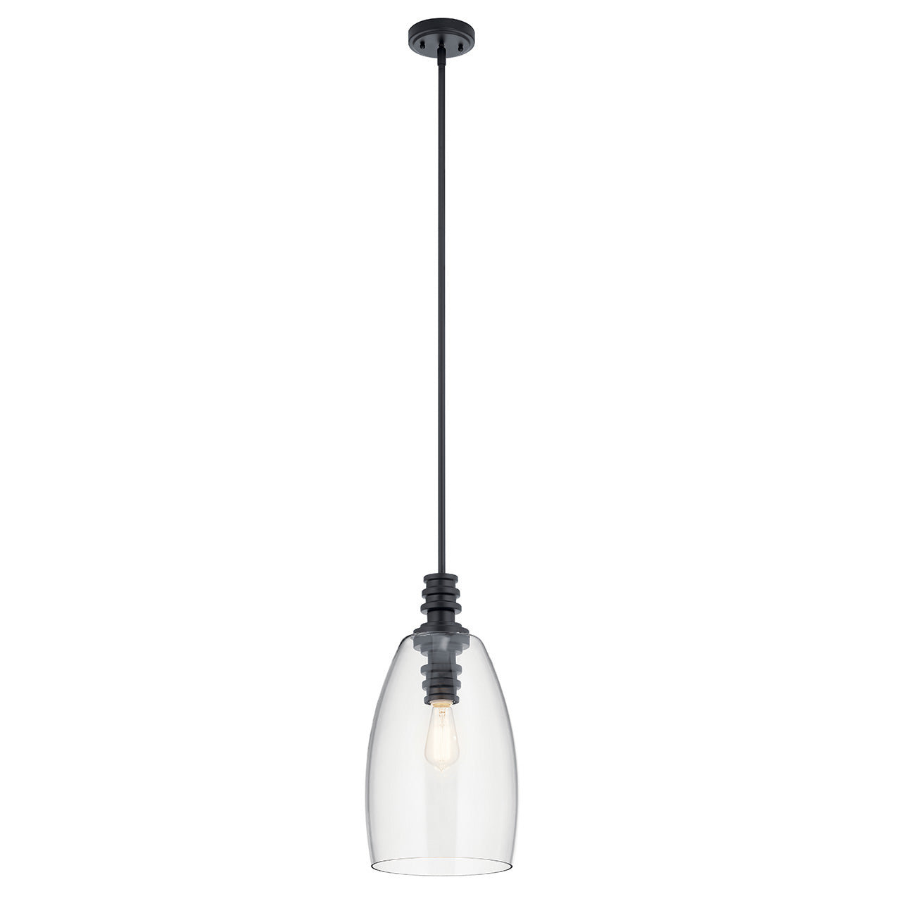 Kichler 43090BK Black Pendant image 1