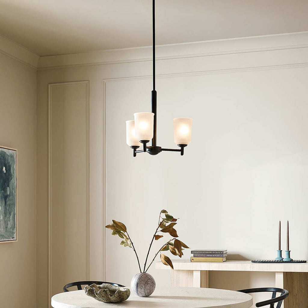 Kichler 43670BK Black Chandelier image 1
