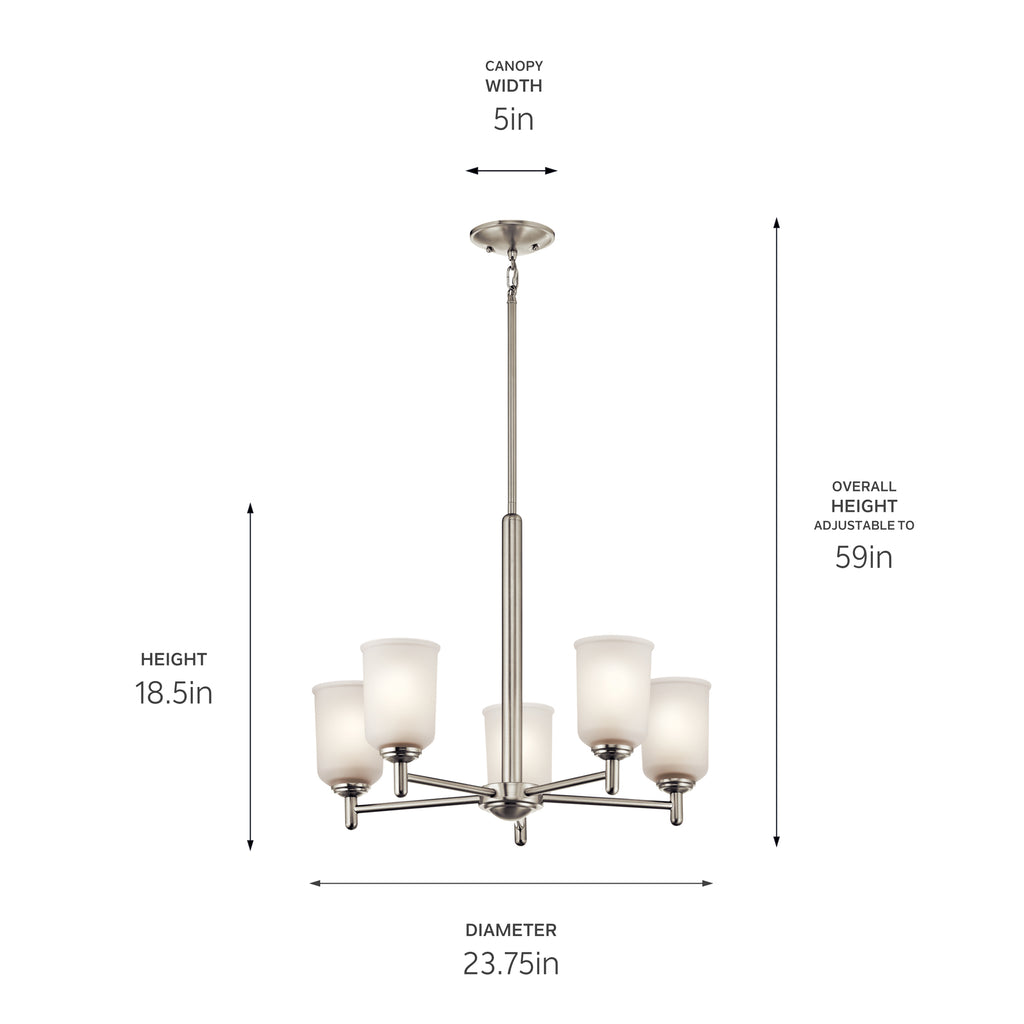 Kichler 43671NI Nickel Chandelier image 4