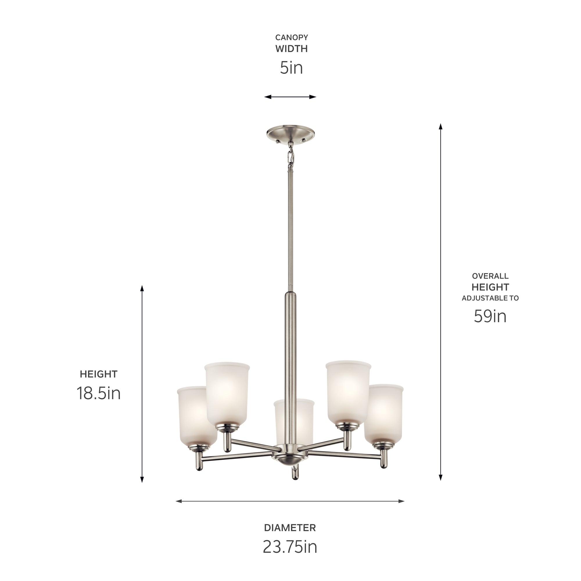 Kichler 43671NI Nickel Chandelier image 4