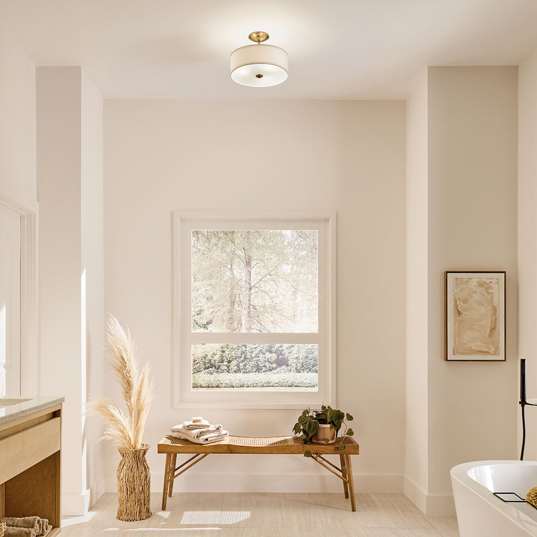 Kichler 43675NBR Gold Semi-Flush Mount image 3
