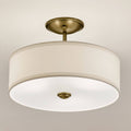 Kichler 43675NBR Gold Semi-Flush Mount image 1