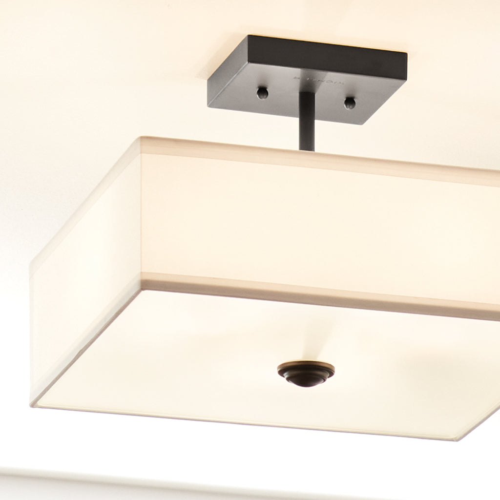 Kichler 43691BK Black Semi-Flush Mount image 2