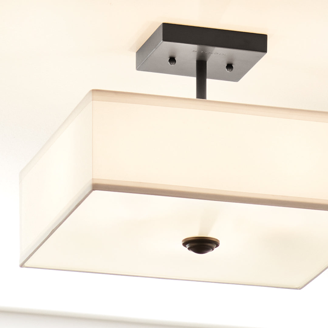 Kichler 43691BK Black Semi-Flush Mount image 2