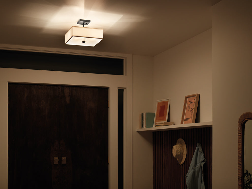 Kichler 43691BK Black Semi-Flush Mount image 5