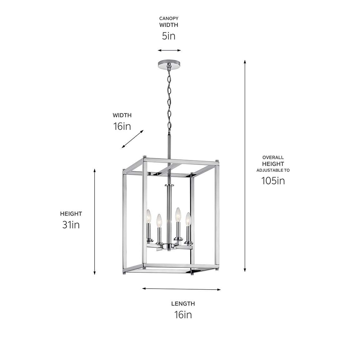 Kichler 43998CH Chrome Pendant image 4