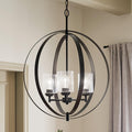 Kichler 44034BK Black Chandelier image 1