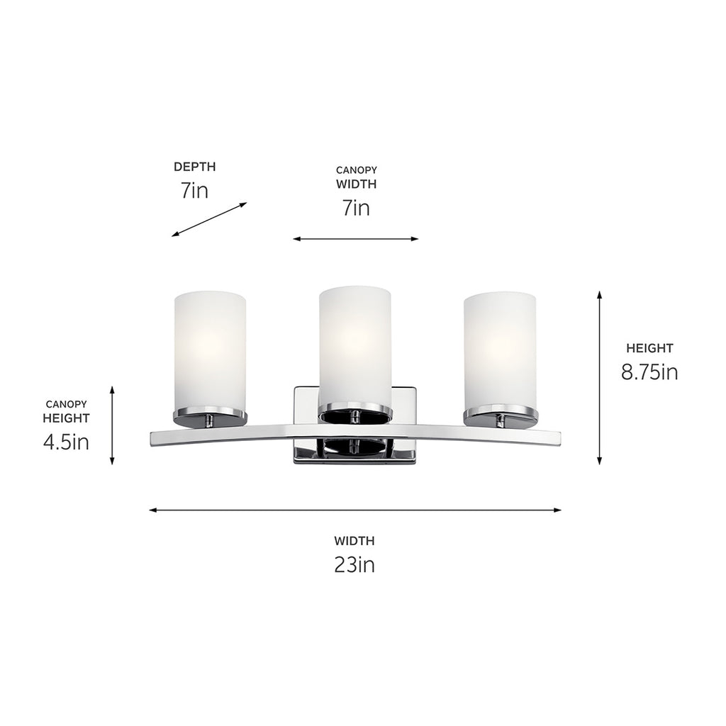 Kichler 45497CH Chrome Wall Sconce image 4