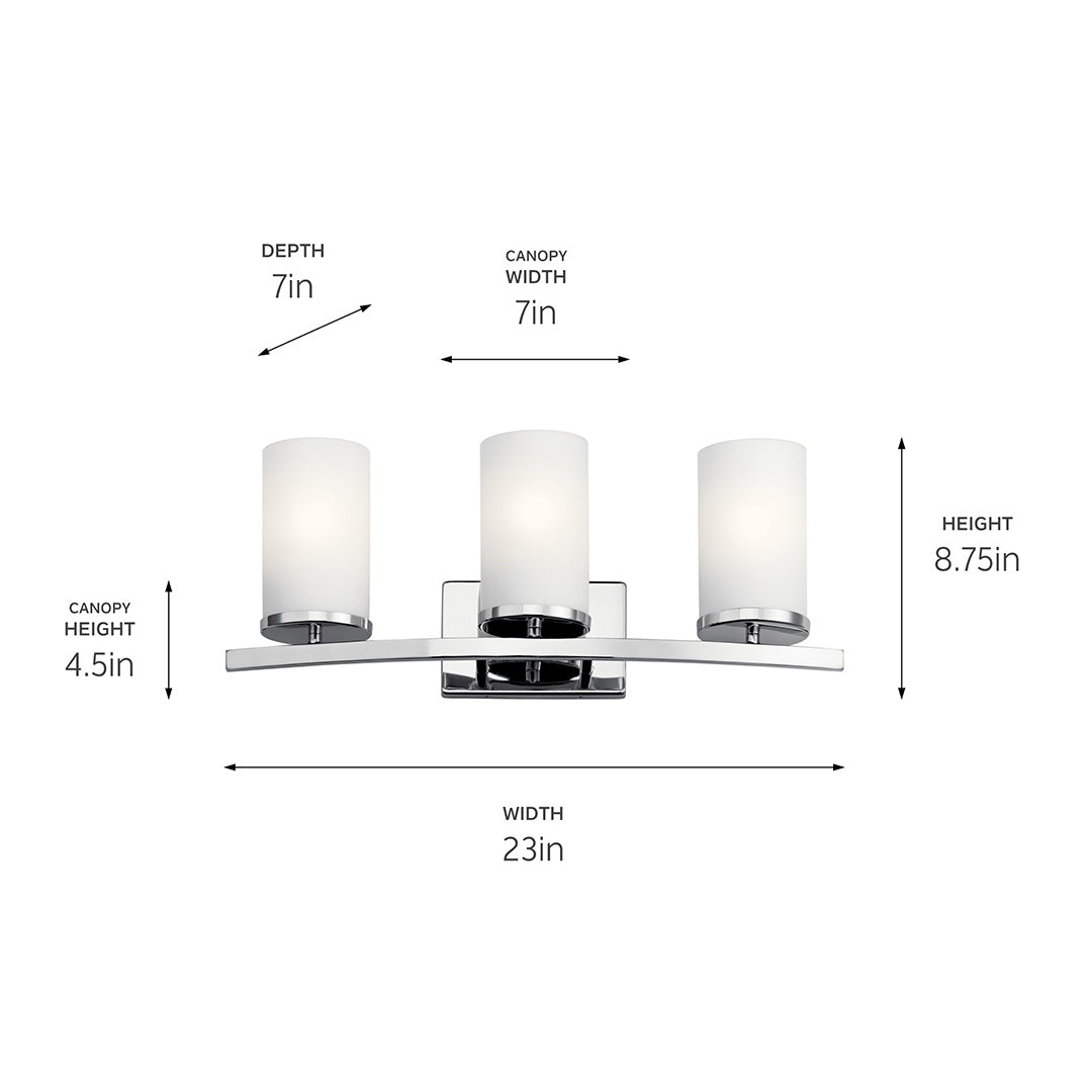 Kichler 45497CH Chrome Wall Sconce image 4