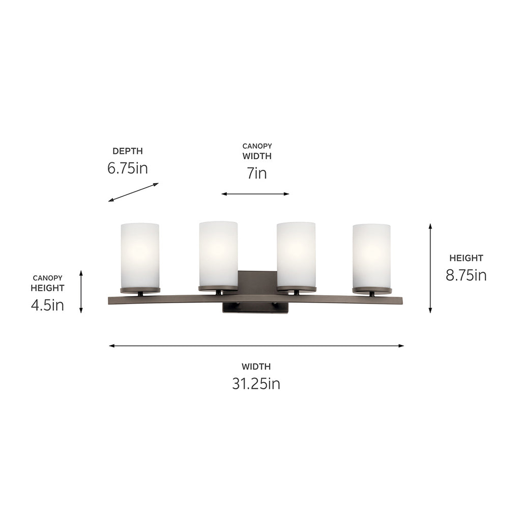 Kichler 45498OZ Bronze Wall Sconce image 4