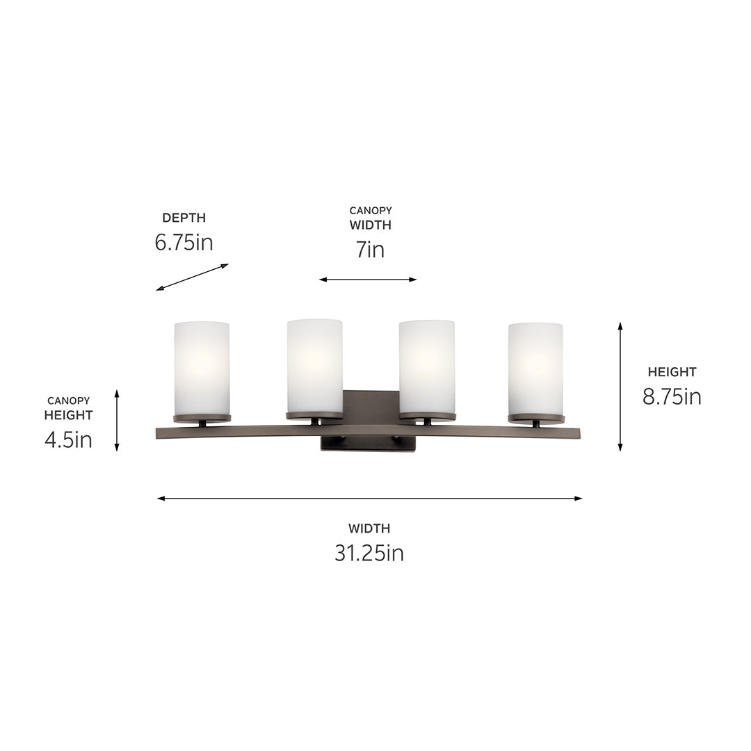 Kichler 45498OZ Bronze Wall Sconce image 4