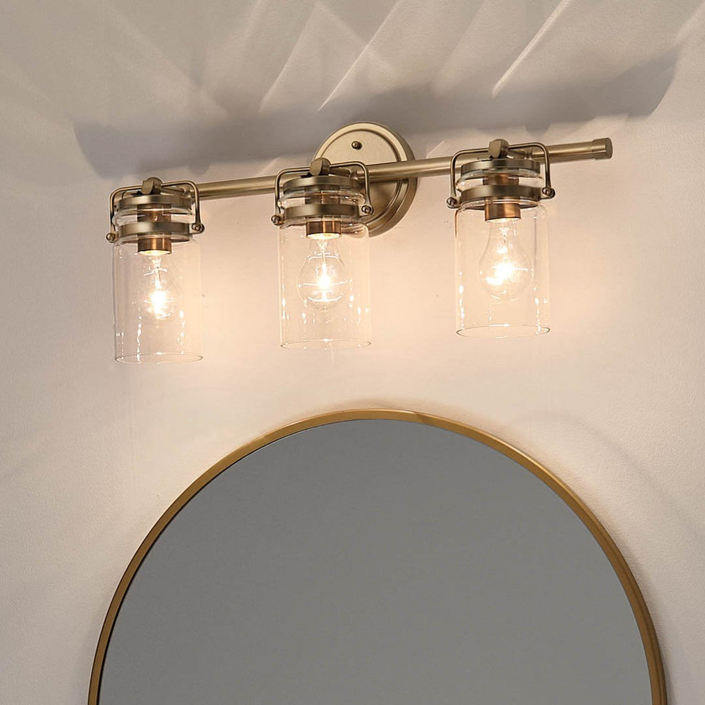 Kichler 45689CPZ Gold Vanity Light image 4
