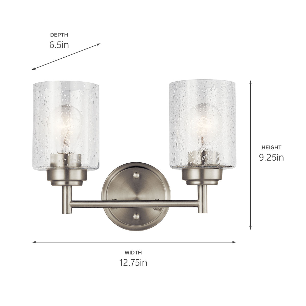 Kichler 45885NI Nickel Wall Sconce image 4