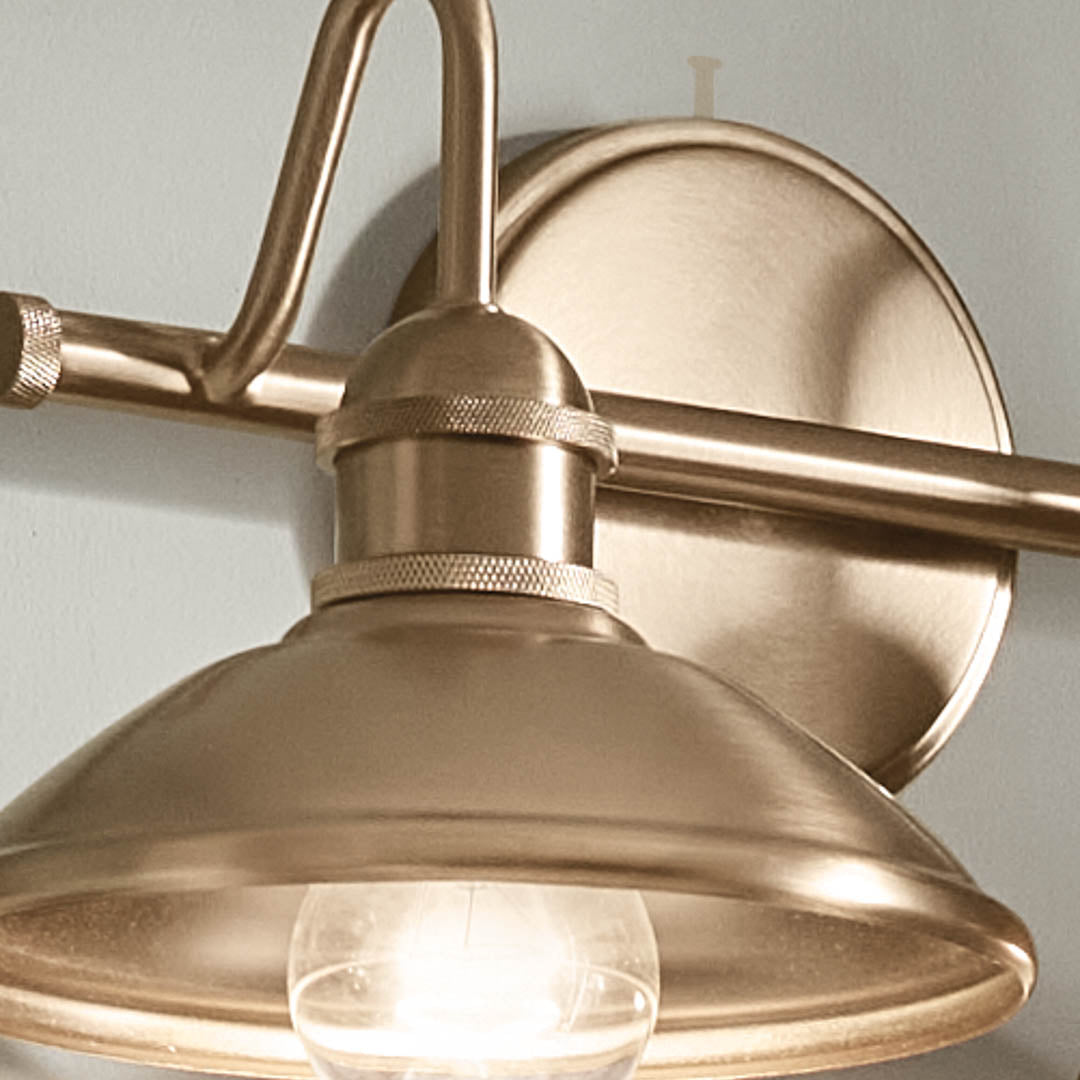 Kichler 45944CPZ Gold Vanity Light image 3
