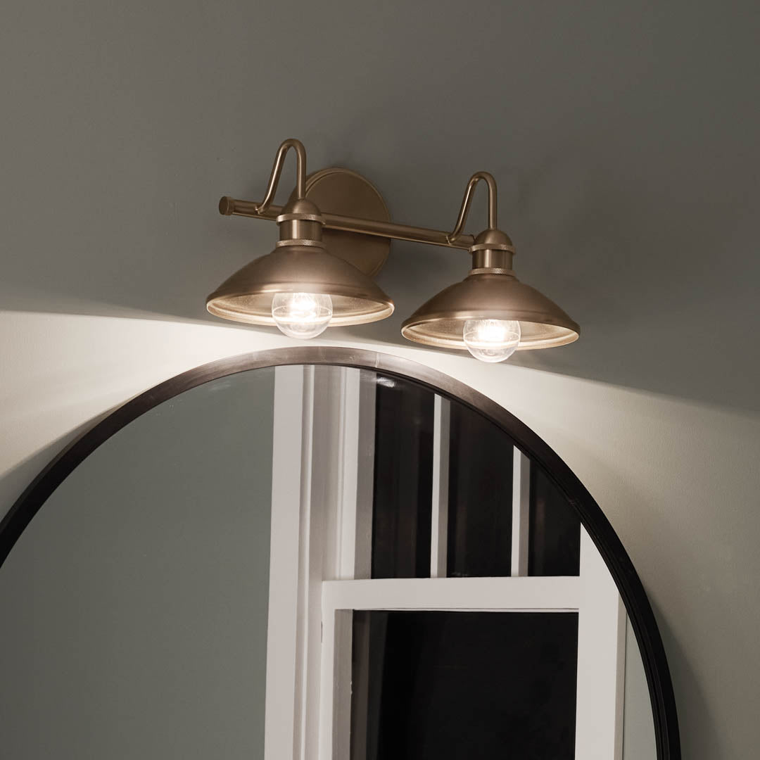 Kichler 45944CPZ Gold Vanity Light image 4