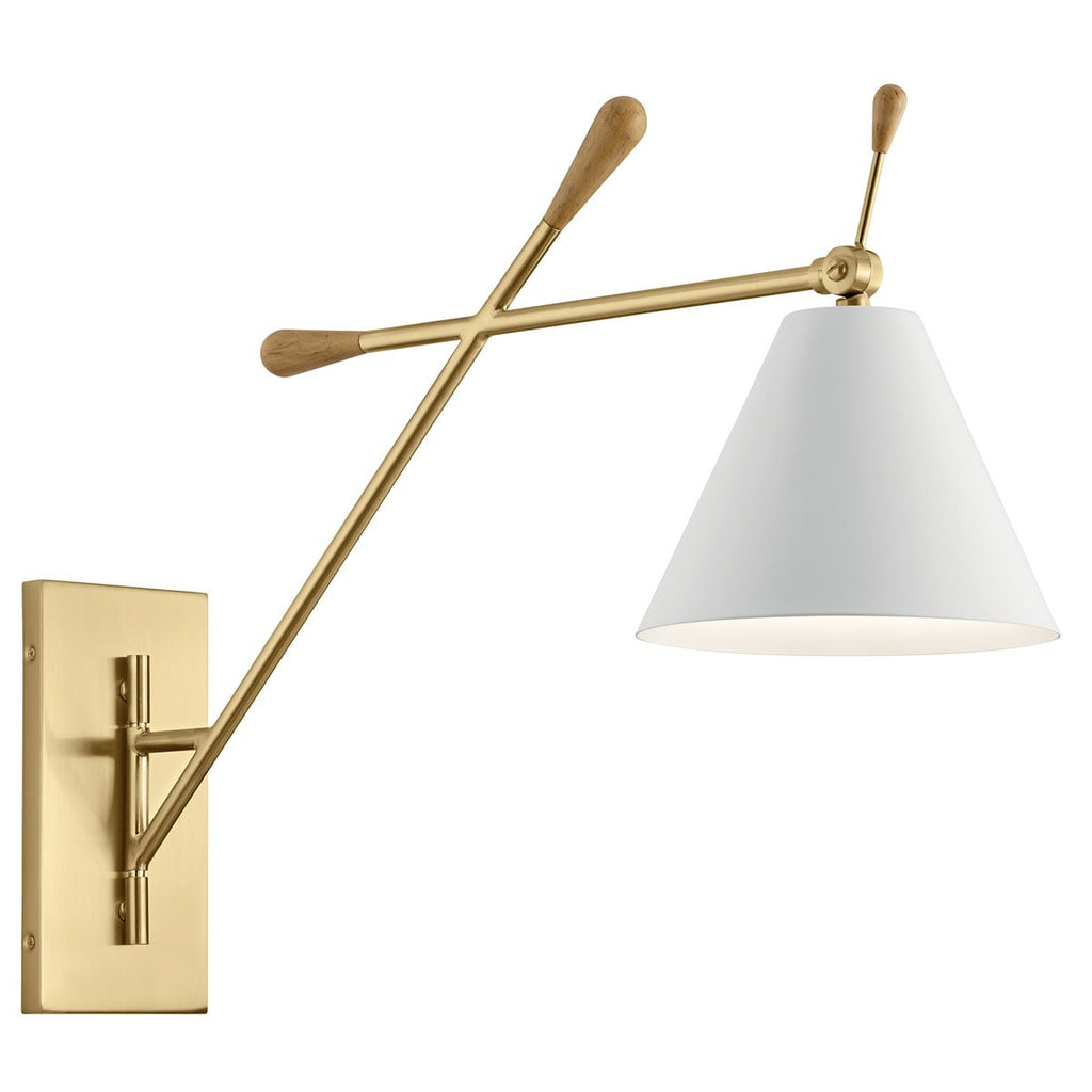 Kichler 52339CG Gold Wall Sconce image 1
