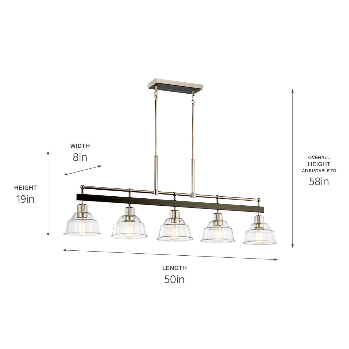Kichler 52404PN Nickel Chandelier image 5