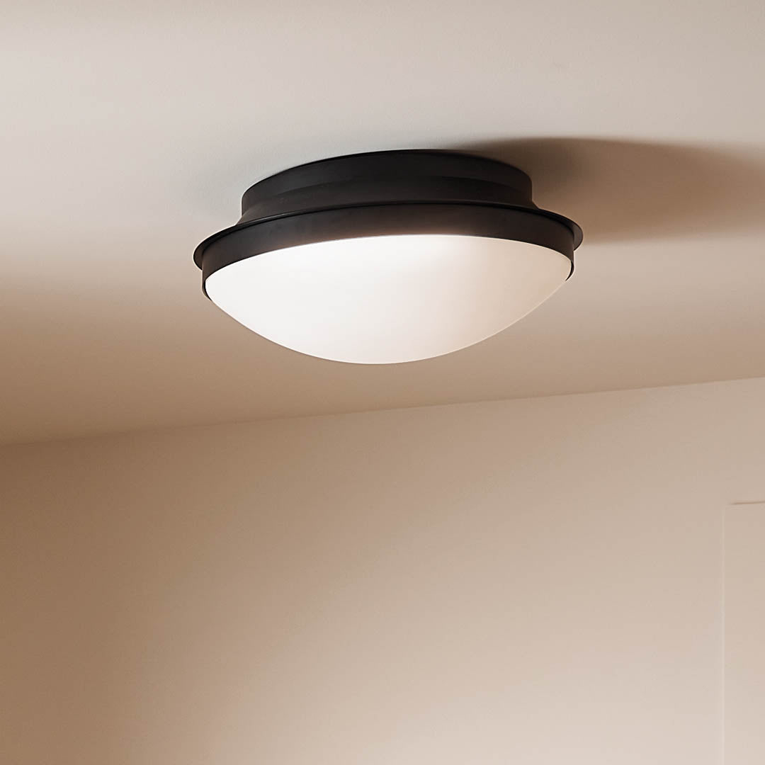Kichler 52545BK Black Flush Mount image 2