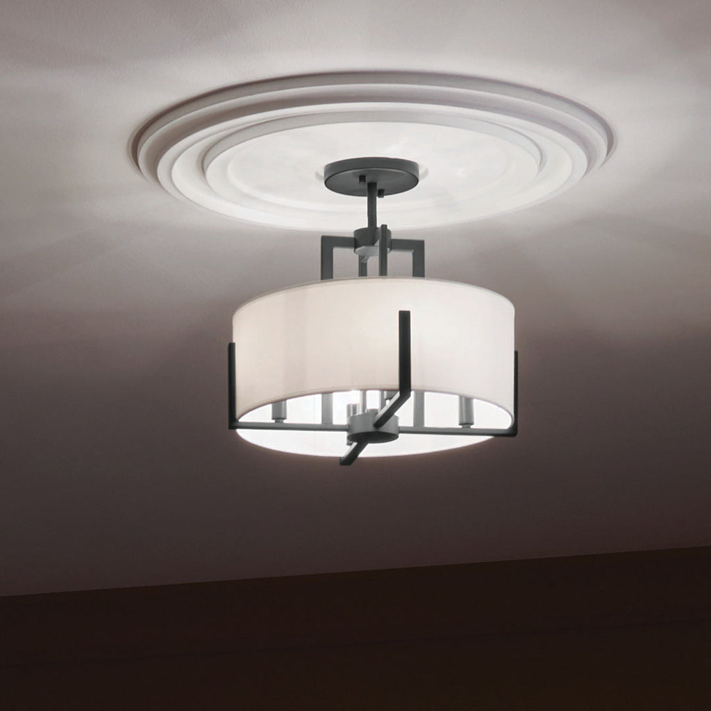 Kichler 52591BK Black Semi-Flush Mount image 5