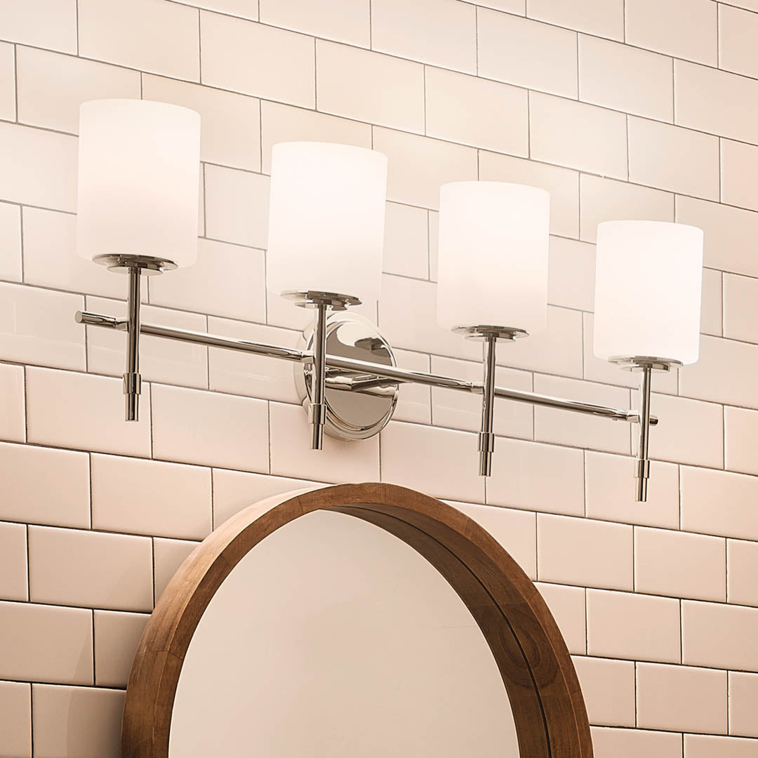 Kichler 55143PN Nickel Vanity Light image 1