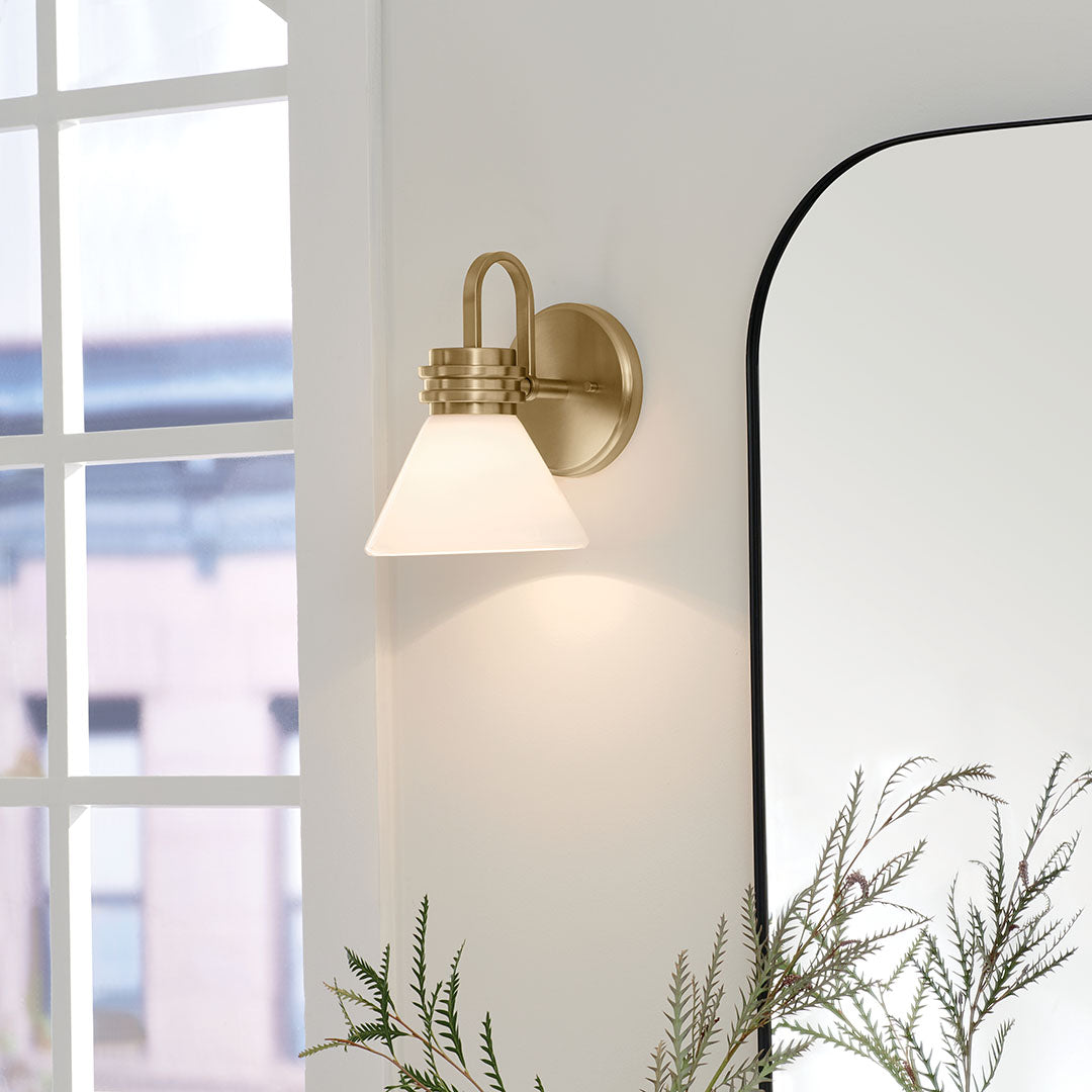 Kichler 55153CPZ Gold Wall Sconce image 2