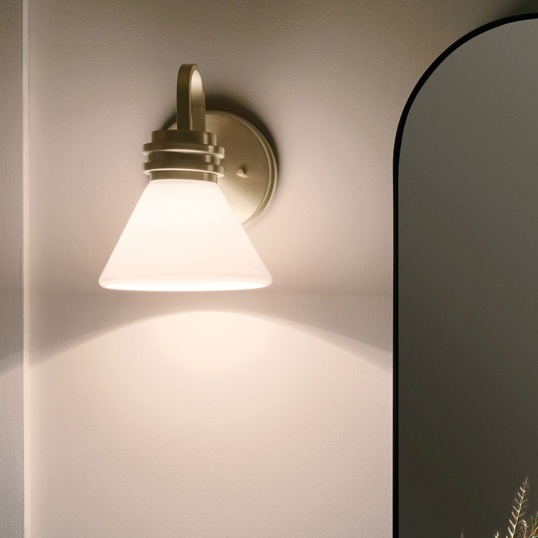 Kichler 55153CPZ Gold Wall Sconce image 1