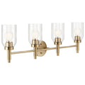 Kichler 55186CPZ Gold Vanity Light image 1
