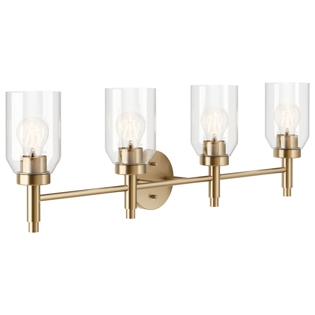 Kichler 55186CPZ Gold Vanity Light image 1