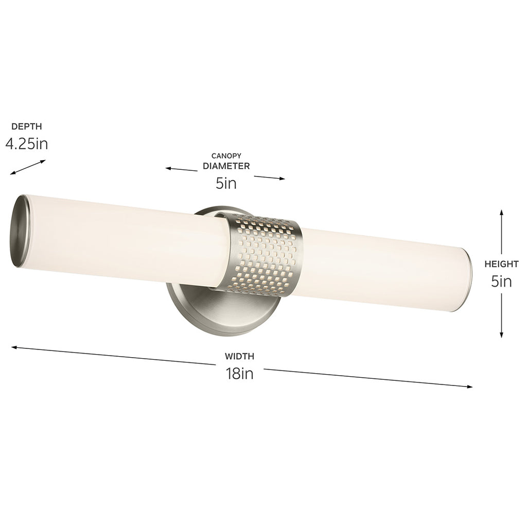 Kichler 55191NILED Nickel Wall Sconce image 5