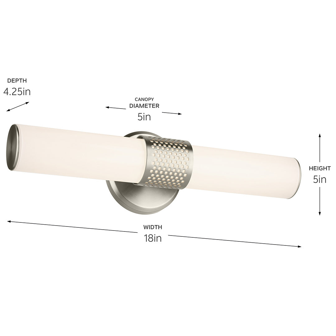 Kichler 55191NILED Nickel Wall Sconce image 5