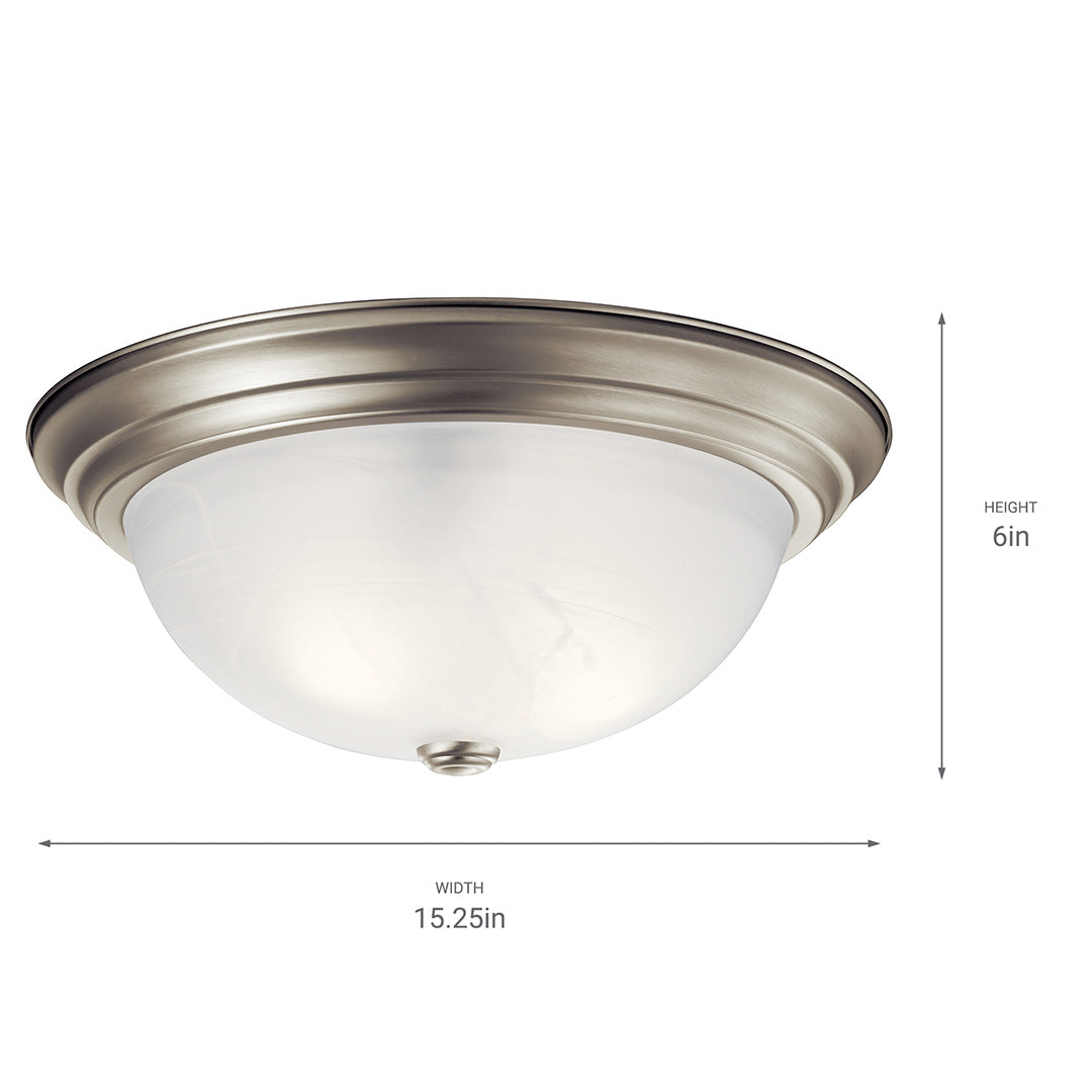 Kichler 8110NI Nickel Flush Mount image 5
