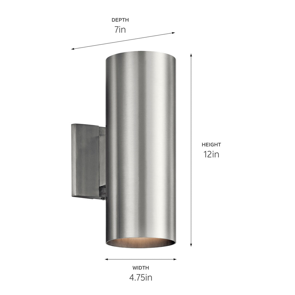 Kichler 9244BA Aluminum Wall Sconce image 5