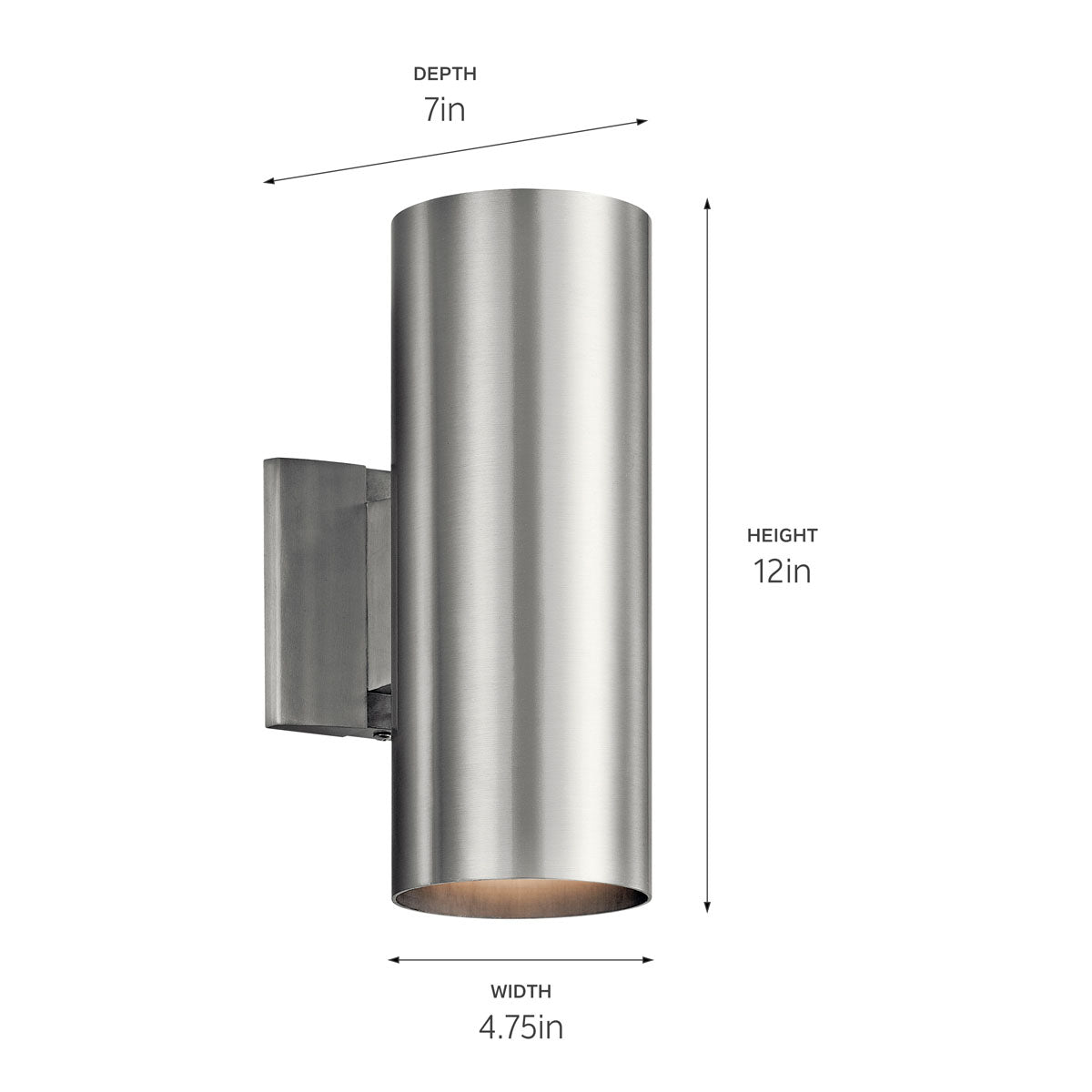 Kichler 9244BA Aluminum Wall Sconce image 5
