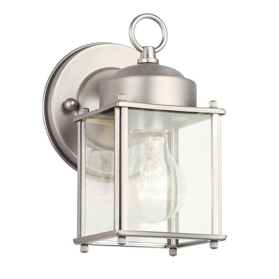 Kichler 9611SS Silver Exterior Porch Light image 1