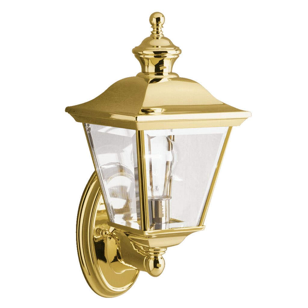 Kichler 9713PB Gold Exterior Porch Light image 1
