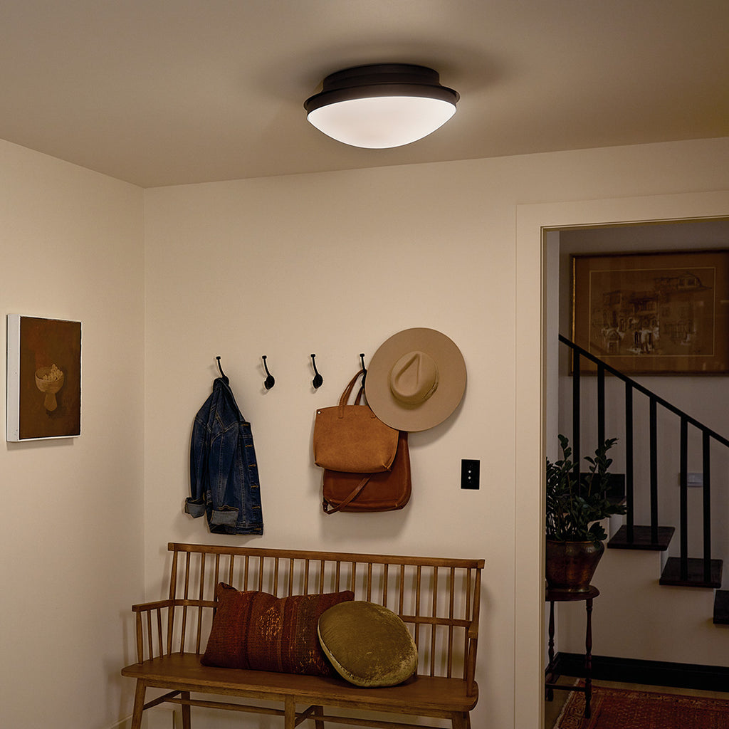Kichler 52545BK Black Flush Mount image 3