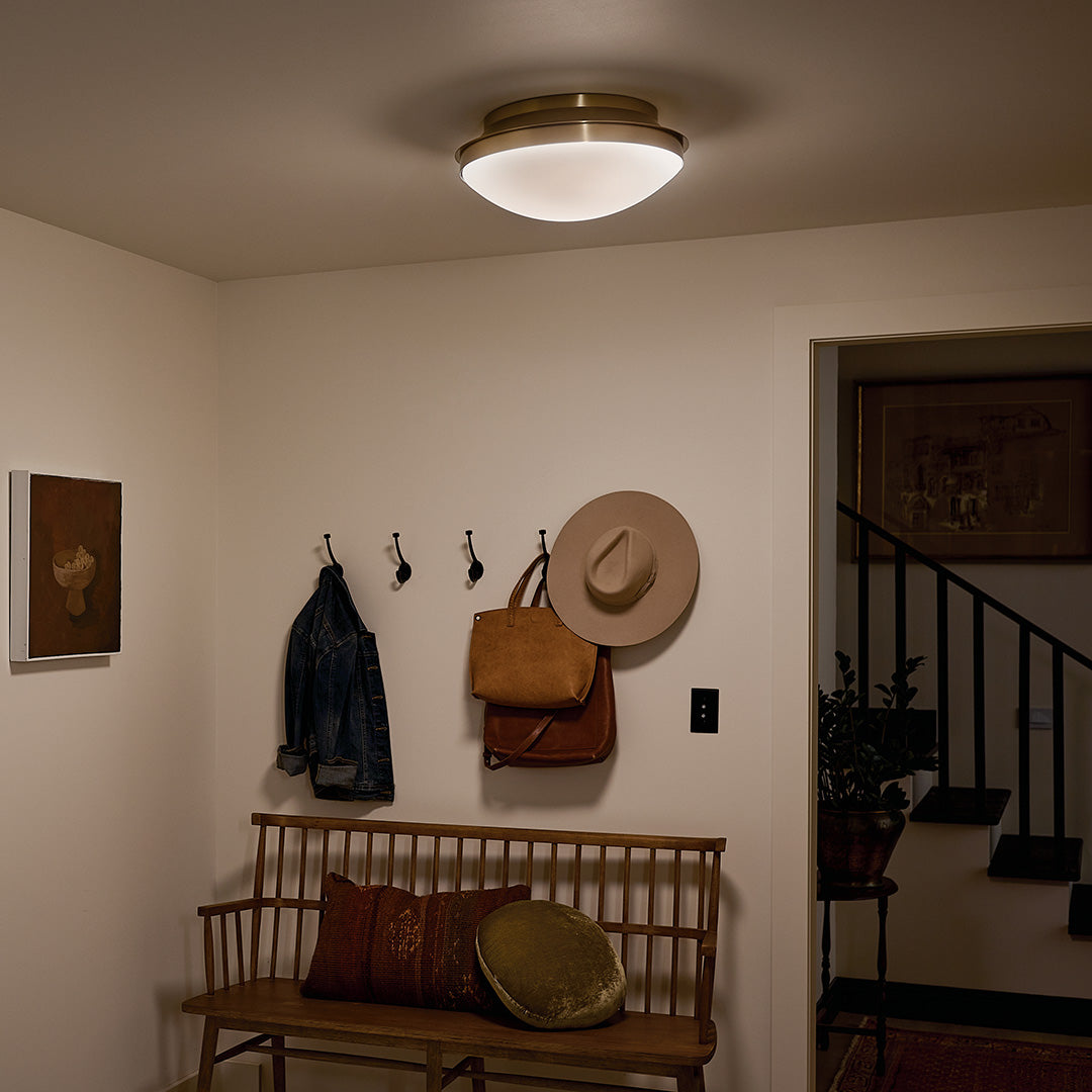 Kichler 52545BNB Gold Flush Mount image 4