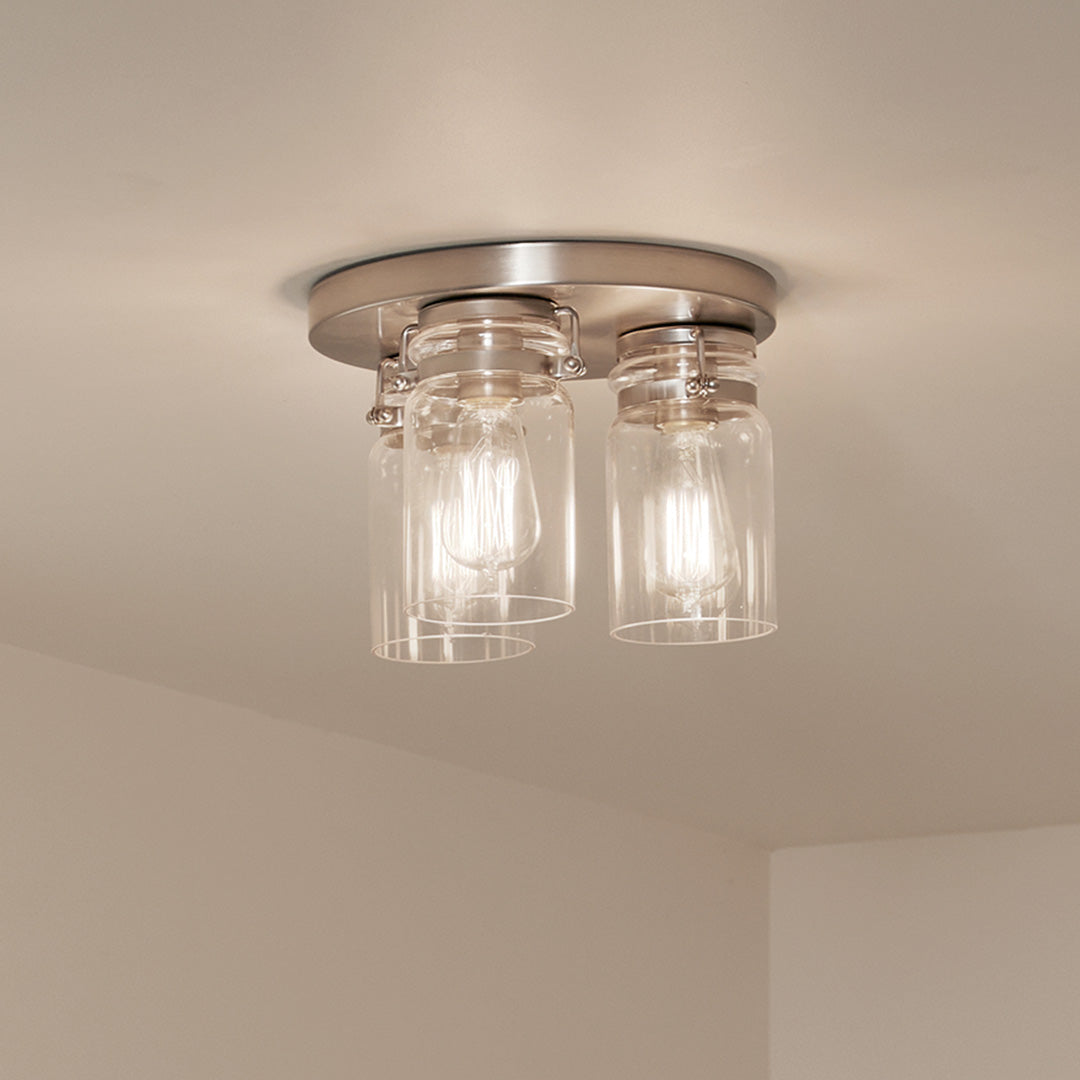 Kichler 42891NI Nickel Flush Mount image 1