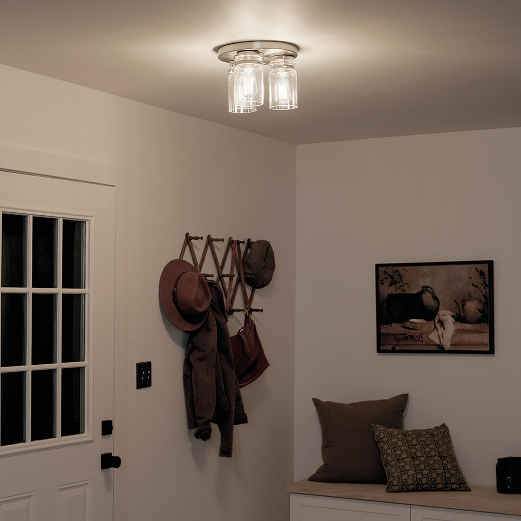 Kichler 42891NI Nickel Flush Mount image 3