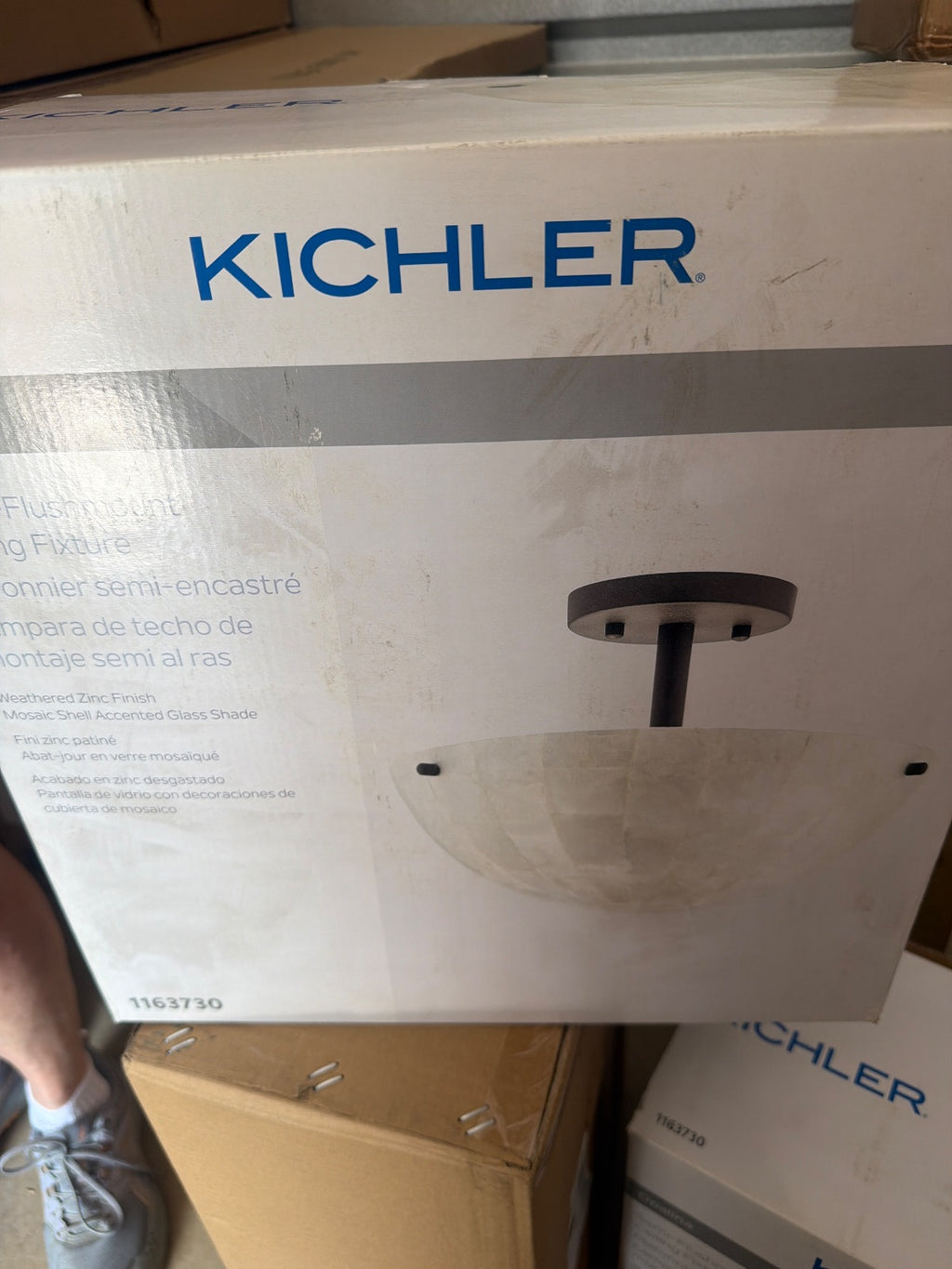 Kichler 38227 Bronze Semi-Flush Mount image 3
