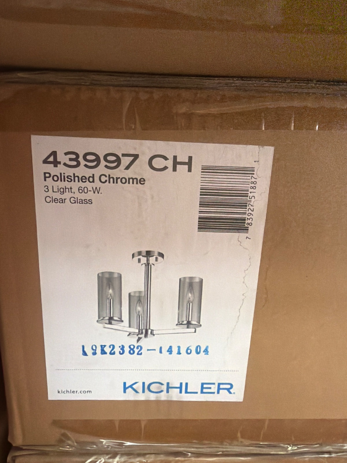 Kichler 43997CH Chrome Chandelier image 5