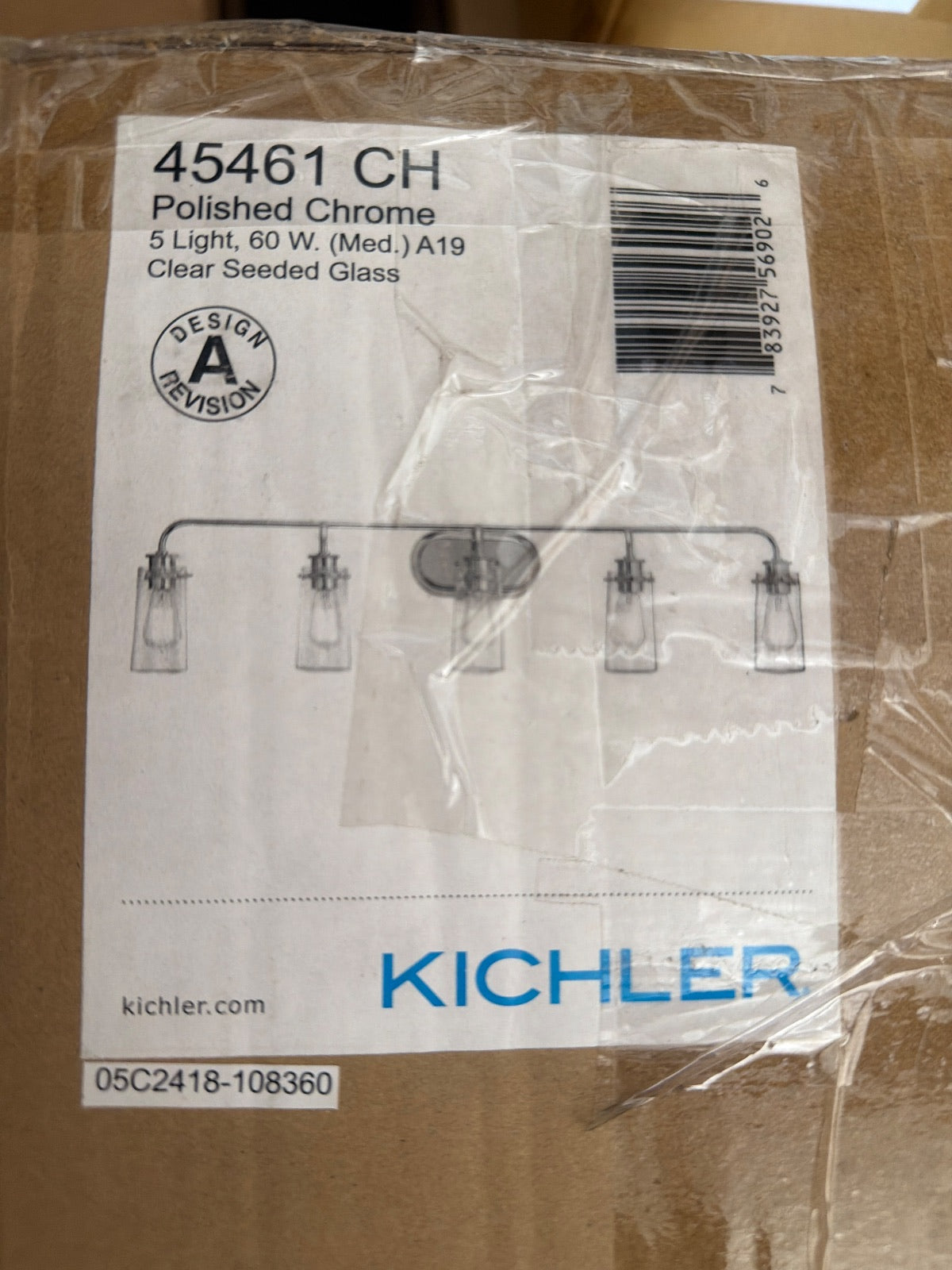 Kichler 45461CH Chrome Vanity Light image 5