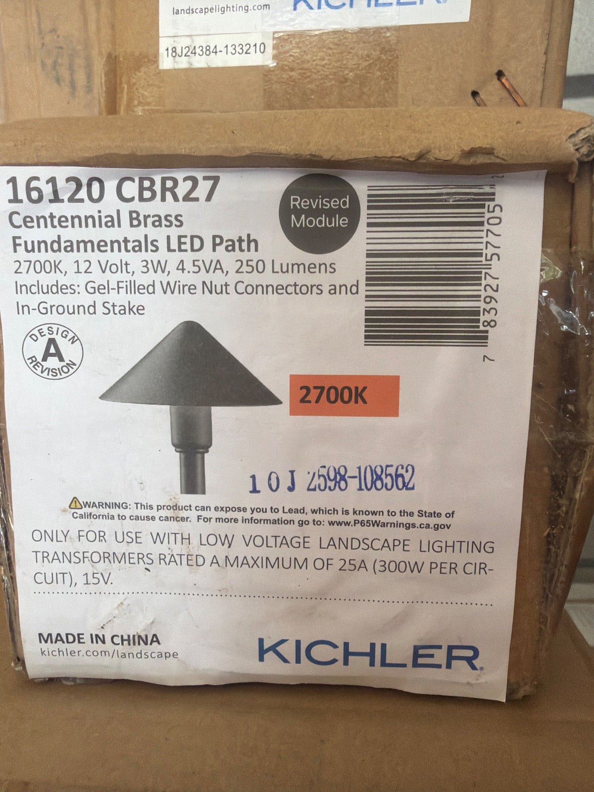 Kichler 16120CBR27 Gold Other / Needs Review image 3