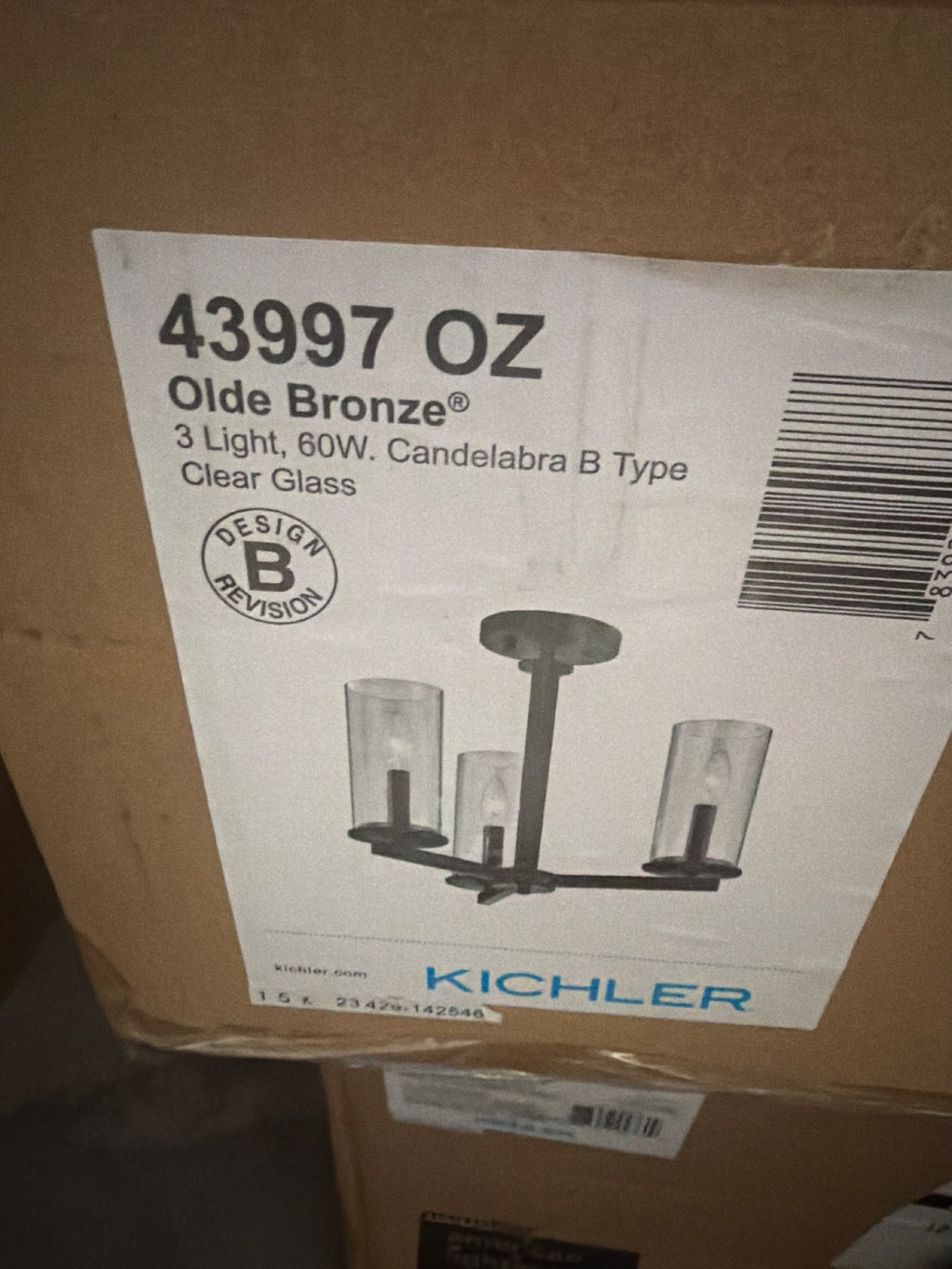 Kichler 43997OZ Bronze Chandelier image 4