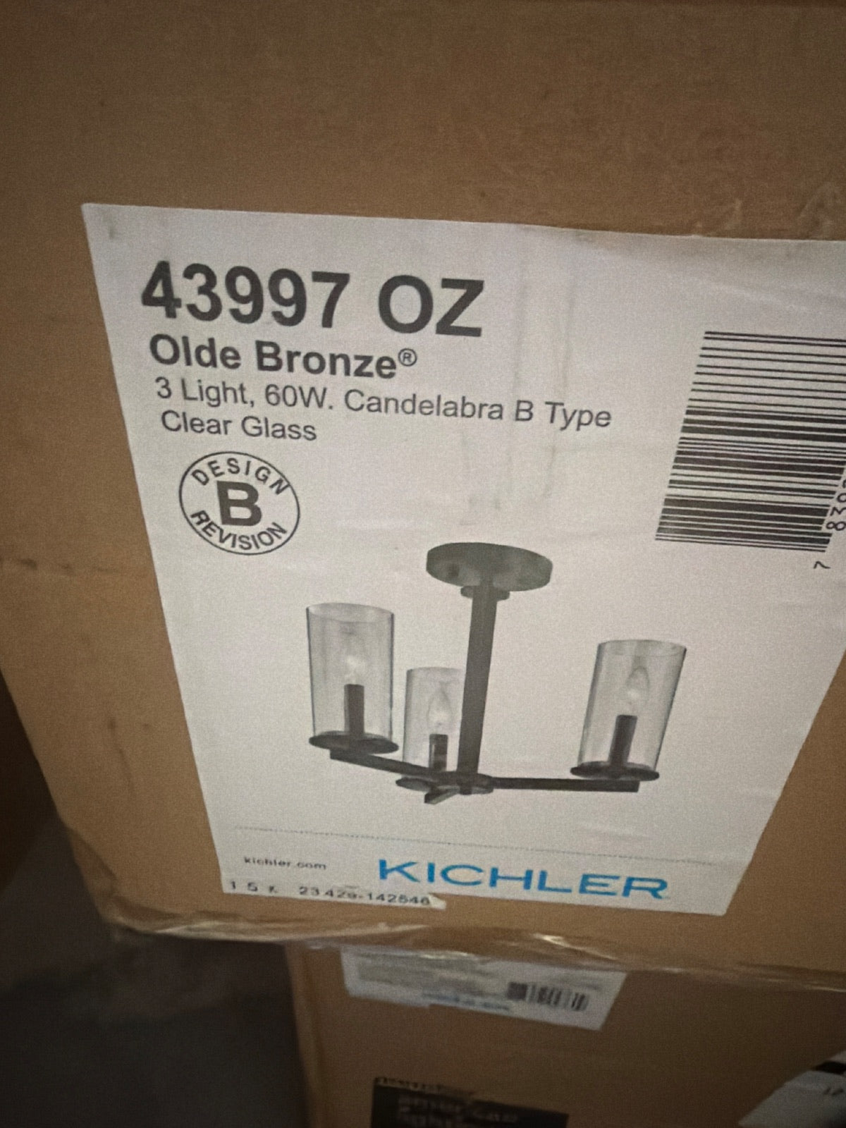 Kichler 43997OZ Bronze Chandelier image 4