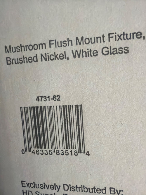 Generic Private Brand 4731-62 / 321256 Nickel Flush Mount image 2