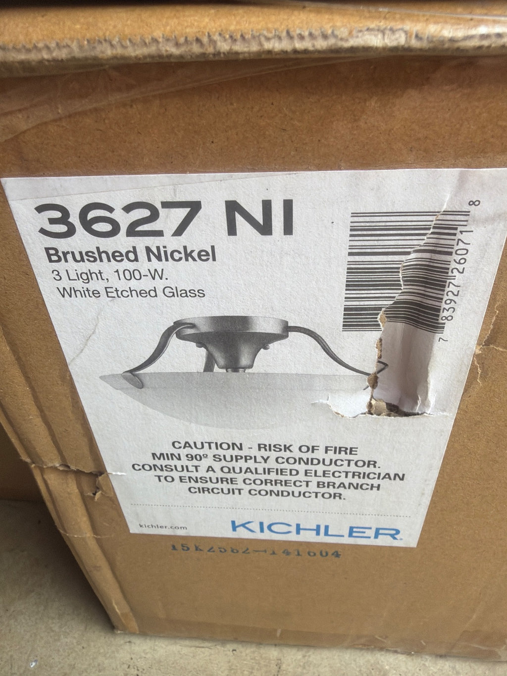 Kichler 3627NI Nickel Semi-Flush Mount image 4