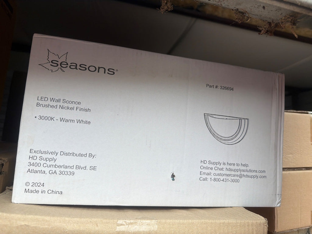 Seasons 326694 Nickel Wall Sconce image 3